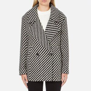 Vintage Maison Scotch Women's Boxy Fit Short Wool Jacket